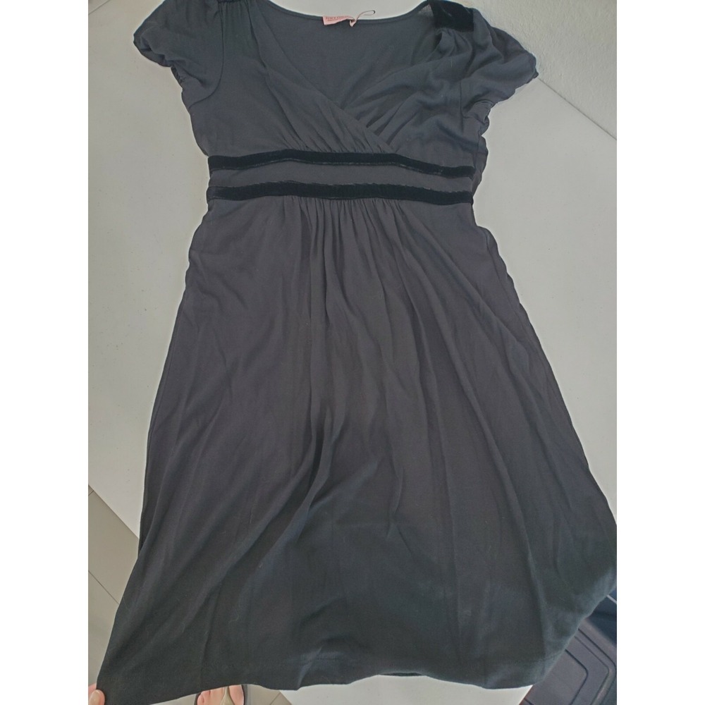 Juicy Couture Dress Sz P velvet accent🌟Elegant Classic🌟 A-Line Stretch Dress🌟